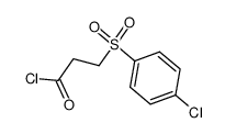 3-(4-chlorophenylsulfonyl)propanoyl chloride Structure