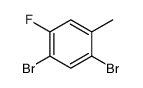 2,4-DIBROMO-5-FLUOROTOLUENE结构式