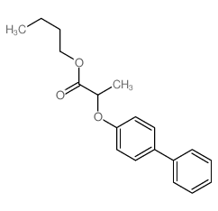 Propanoic acid, 2-([1,1'-biphenyl]-4-yloxy)-, butyl ester picture