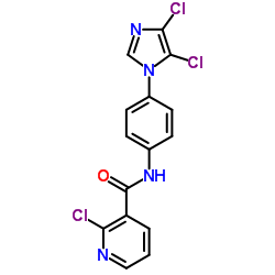 2-Chloro-N-[4-(4,5-dichloro-1H-imidazol-1-yl)phenyl]nicotinamide结构式