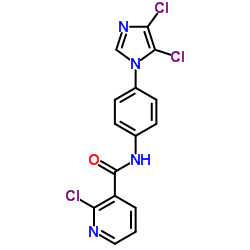 2-Chloro-N-[4-(4,5-dichloro-1H-imidazol-1-yl)phenyl]nicotinamide Structure