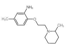 5-甲基-2-(2-(2-甲基哌啶-1-基)乙氧基)苯胺结构式