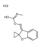 [(Z)-spiro[1-benzofuran-2,1'-cyclopropane]-3-ylideneamino] N-methylcarbamate,hydrochloride Structure