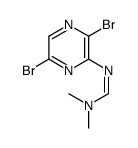 N'-(3,6-Dibromo-2-pyrazinyl)-N,N-dimethylimidoformamide结构式