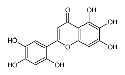 5,6,7-trihydroxy-2-(2,4,5-trihydroxyphenyl)chromen-4-one结构式