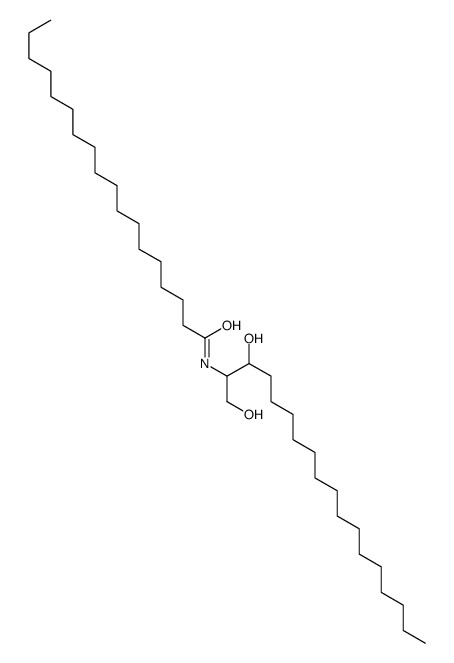 N-(1,3-dihydroxyoctadecan-2-yl)octadecanamide结构式