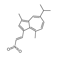 1,4-dimethyl-3-(2-nitroethenyl)-7-propan-2-ylazulene结构式