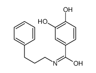 3,4-dihydroxy-N-(3-phenylpropyl)benzamide结构式