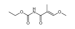 N-ethoxycarbonyl-3-methoxy-2-methylacrylamide Structure