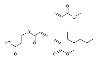 2-ethylhexyl prop-2-enoate,methyl prop-2-enoate,3-prop-2-enoyloxypropanoic acid Structure