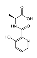 (S)-2-(3-hydroxypicolinamido)propanoic acid结构式