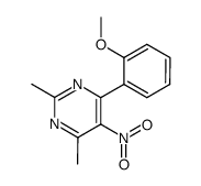 (2-methoxyphenyl)-2,4-dimethyl-5-nitropyridine结构式