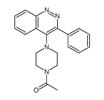 1-acetyl-4-(3-phenyl-cinnolin-4-yl)-piperazine结构式