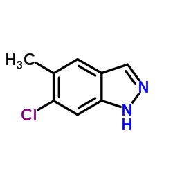 5-甲基-6-氯-1H-吲唑结构式