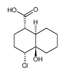 (+-)-4t-chloro-4a-hydroxy-(4ar,8at)-decahydro-[1t]naphthoic acid结构式