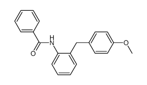 2-Benzoylamino-4'-methoxy-diphenylmethan结构式