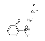 [Cu(μ-Br)(μ-2-pyridyl-N-oxide)phosphonate)]*H2O Structure