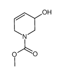 (+/-)-N-methoxycarbonyl-5-hydroxy-3-piperidene Structure