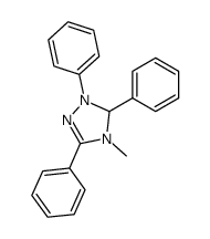 4-methyl-1,3,5-triphenyl-4,5-dihydro-1H-[1,2,4]triazole Structure