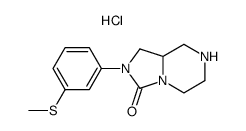 2-[3-(Methylthio)phenyl]hexahydroimidazo[1,5-a]pyrazin-3(2H)-one hydrochloride structure