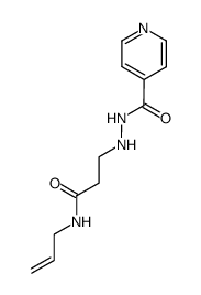 N-allyl-3-(N'-isonicotinoyl-hydrazino)-propionamide结构式