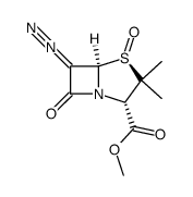 methyl 6-diazopenicillanate 1β-oxide Structure