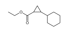 trans-2-cyclohexyl-cyclopropanecarboxylic acid ethyl ester结构式