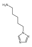 1H-1,2,4-triazole-1-pentanamine结构式