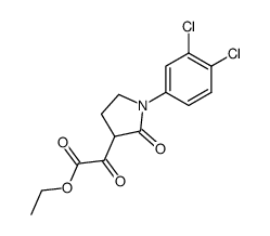 [1-(3,4-dichloro-phenyl)-2-oxo-pyrrolidin-3-yl]-oxo-acetic acid ethyl ester Structure