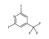 2,6-Diiodo-4-(trifluoromethyl)pyridine结构式