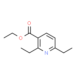 2,6-diethyl-3-Pyridinecarboxylic acid ethyl ester structure