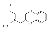 1,4-BENZODIOXAN, 2-((N-2-CHLOROETHYL-N-METHYL)AMINO)METHYL-, HYDROCHLO RIDE结构式