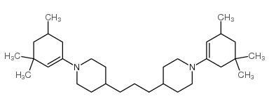 1-(3,3,5-trimethyl-1-cyclohexen-1-yl)-4-[3-[1-(3,5,5-trimethyl-1-cyclohexen-1-yl)-4-piperidyl]propyl]piperidine structure