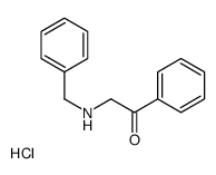 2-(benzylamino)-1-phenylethanone,hydrochloride结构式