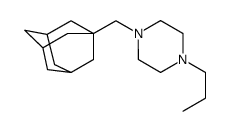 1-(1-adamantylmethyl)-4-propylpiperazine结构式