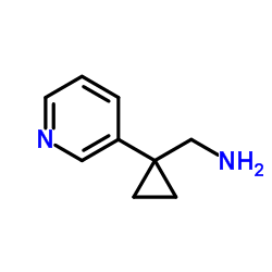 (1-(pyridin-3-yl)cyclopropyl)methanamine Structure