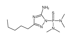 2-[bis(dimethylamino)phosphinothioyl]-5-pentyl-1,2,4-triazol-3-amine Structure