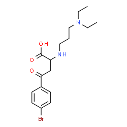 4-(4-BROMOPHENYL)-2-([3-(DIETHYLAMINO)PROPYL]AMINO)-4-OXOBUTANOIC ACID structure