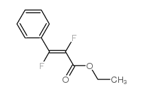 ETHYL (E)-2,3-DIFLUORO-3-PHENYL-2-PROPENOATE结构式