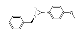 (E)-2-benzyl-3-(4-methoxyphenyl)oxoaziridine Structure
