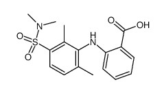 2-(3-Dimethylsulfamoyl-2,6-dimethyl-phenylamino)-benzoic acid Structure