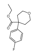 ethyl 4-(4-fluorophenyl)-tetrahydro-2H-pyran-4-carboxylate结构式