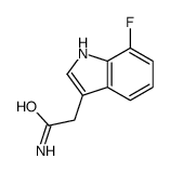 2-(7-fluoro-1H-indol-3-yl)acetamide结构式