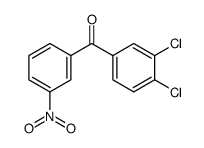 (3,4-dichlorophenyl)(3-nitrophenyl)methanone结构式