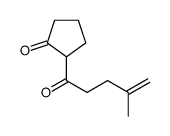 2-(4-methylpent-4-enoyl)cyclopentan-1-one Structure