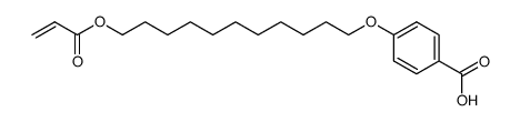 4-((11-(Acryloyloxy)undecyl)oxy)benzoic acid structure