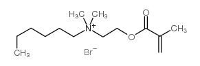 N-己基-N-甲基丙烯酰氧基-N,N-二甲氨基溴化铵结构式