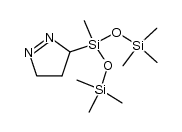 3-(1,1,1,3,5,5,5-heptamethyl-trisiloxan-3-yl)-4,5-dihydro-3H-pyrazole Structure