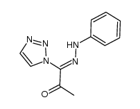 (Z)-1-(2-phenylhydrazono)-1-(1H-1,2,3-triazol-1-yl)propanone结构式