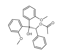 (R)-1,1-Bis(2-methoxyphenyl)-2-phenyl-1,2-ethandiol-2-acetat Structure